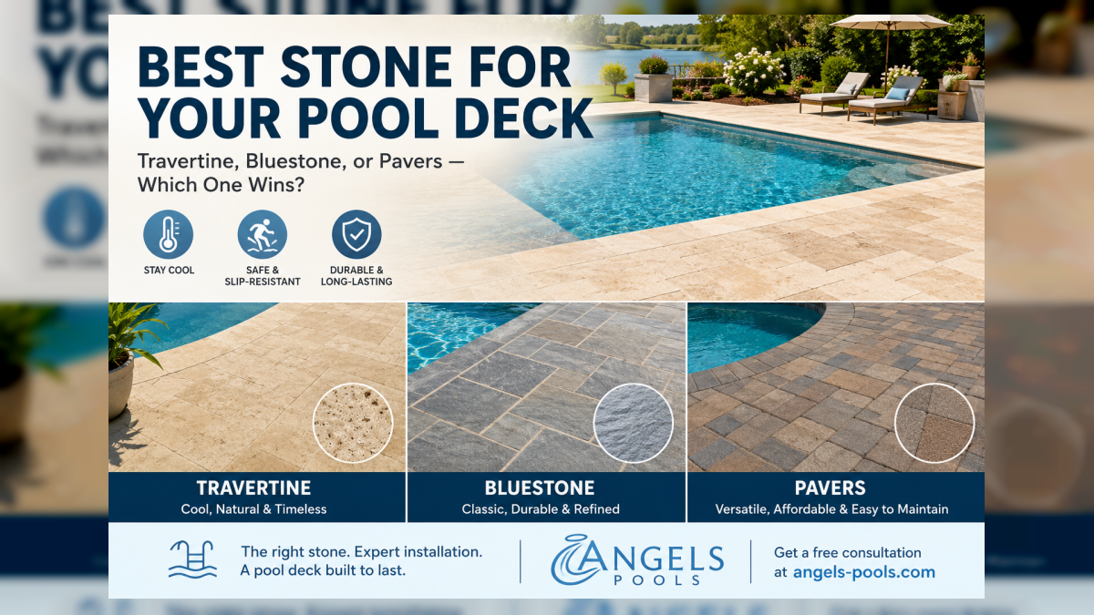 Best Stone for Your Pool Deck: Travertine, Bluestone, or Pavers — Which One Wins?